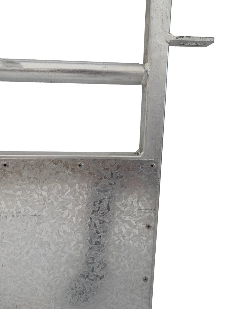 RamQuip 8 ft Solid Alley Panel — close-up detail