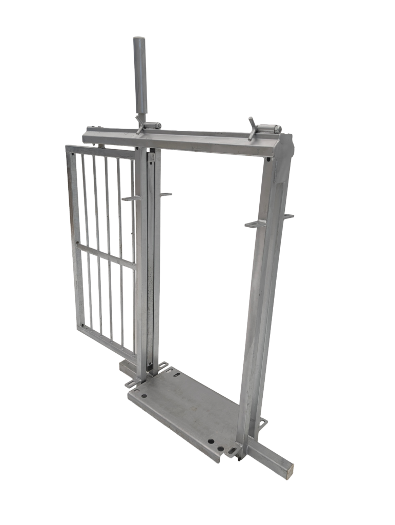 RamQuip Rolling Stop Gate — open position