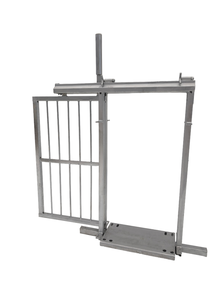 RamQuip Rolling Stop Gate — open position
